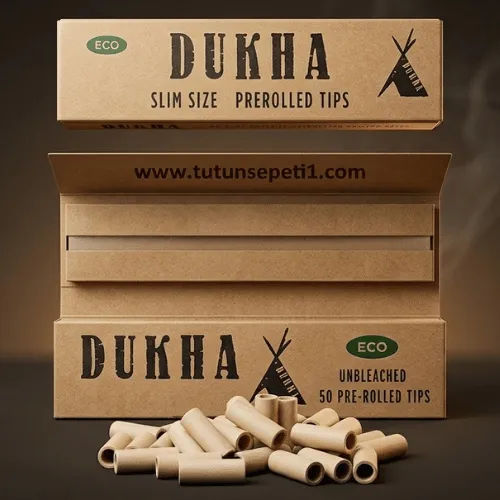 Dukha Slim Size Prerolled uzun sarma kağıdı (Hazır Zıvanalı)