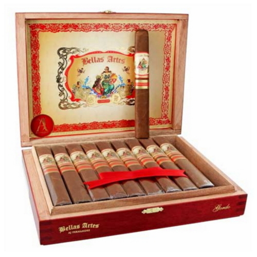 AJ Fernandez Bellas Artes Gordo Puro - 20´s Ahşap Kutu - Görsel 2