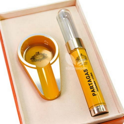 Partagas Tekli Tüp Humidor ve Küllük seti - Görsel 2