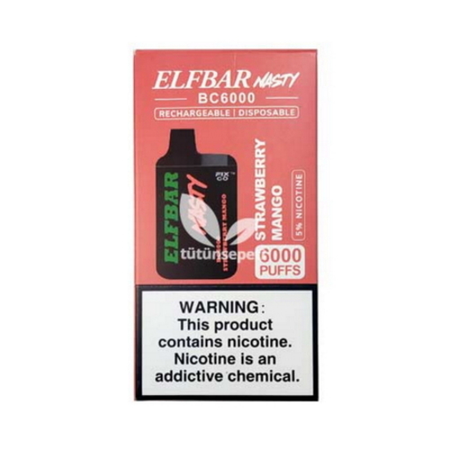 Elf Bar BC6000 Strawberry Mango Puff - Nasty - Görsel 4