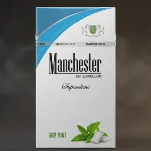 Manchester Superslims Gum Mint - Naneli Sakız Aromalı Sigara