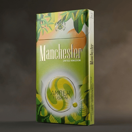 Manchester Amber Fusion Superslim Sigara – Elma ve Nane Aromalı - Görsel 2