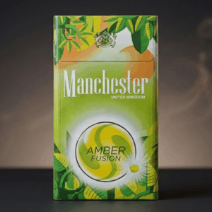 Manchester Amber Fusion  Superslim Sigara – Elma ve Nane Aromalı