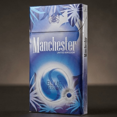 Manchester Superslim Blue Fusion Sigara – Yabanmersini ve Nane Aromalı - Görsel 2